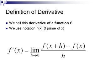 derivatibe